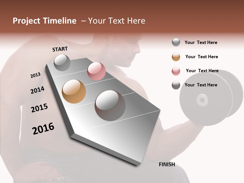 Biceps Macho Personal PowerPoint Template