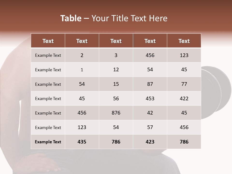 Biceps Macho Personal PowerPoint Template