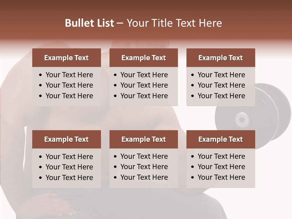 Biceps Macho Personal PowerPoint Template