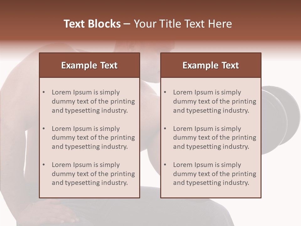 Biceps Macho Personal PowerPoint Template