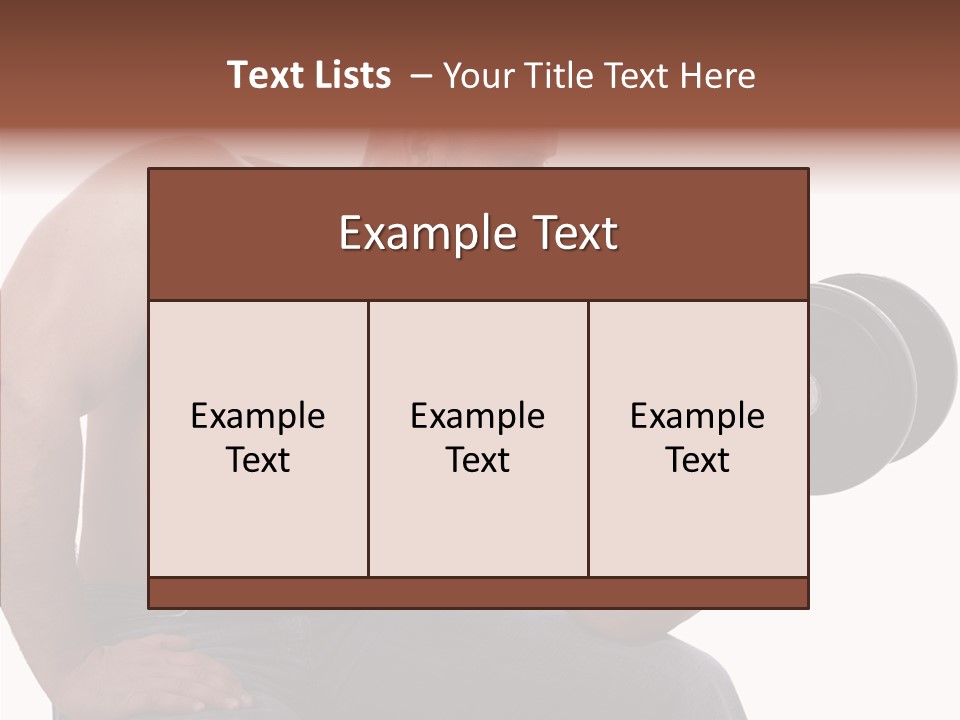 Biceps Macho Personal PowerPoint Template