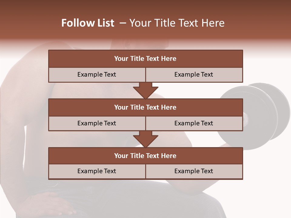 Biceps Macho Personal PowerPoint Template