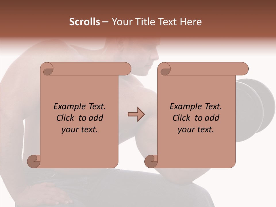 Biceps Macho Personal PowerPoint Template