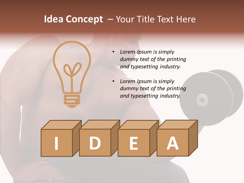 Biceps Macho Personal PowerPoint Template