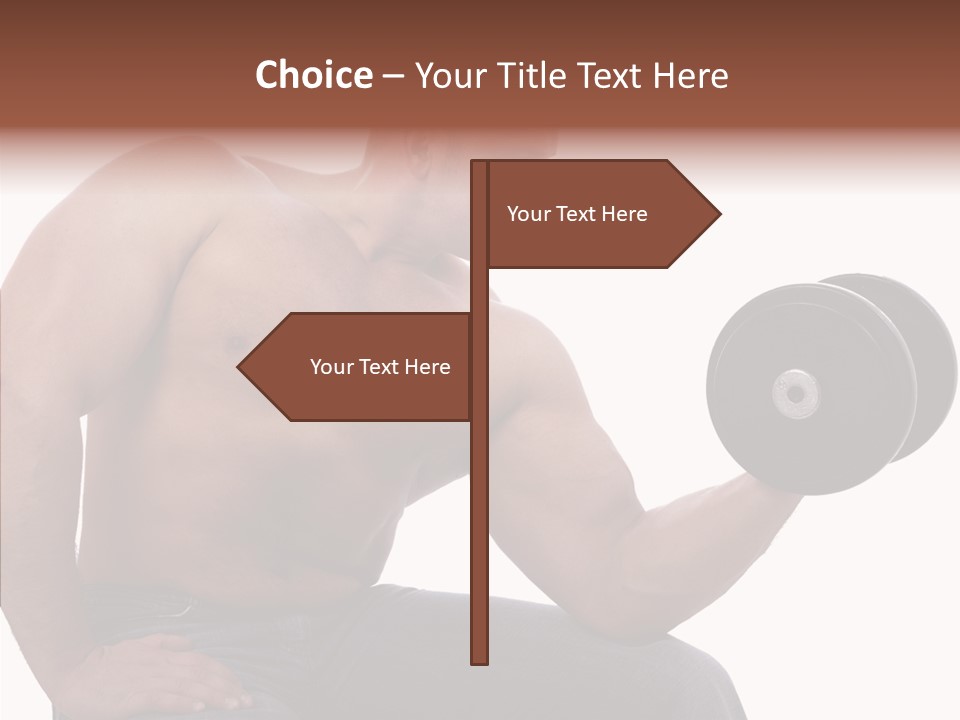 Biceps Macho Personal PowerPoint Template