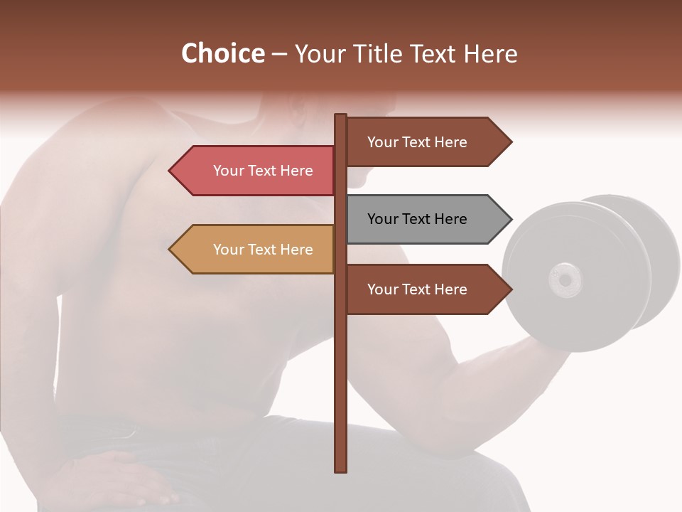 Biceps Macho Personal PowerPoint Template