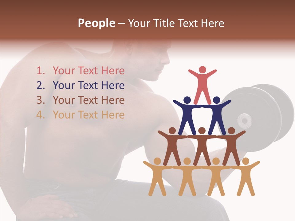 Biceps Macho Personal PowerPoint Template