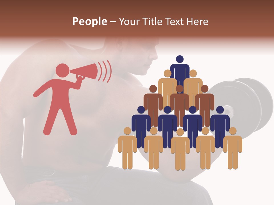 Biceps Macho Personal PowerPoint Template