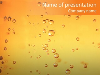 Cold Yellow Water PowerPoint Template