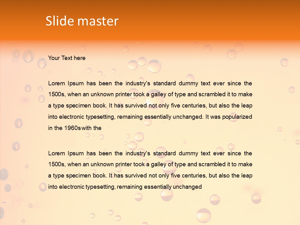 Cold Yellow Water PowerPoint Template