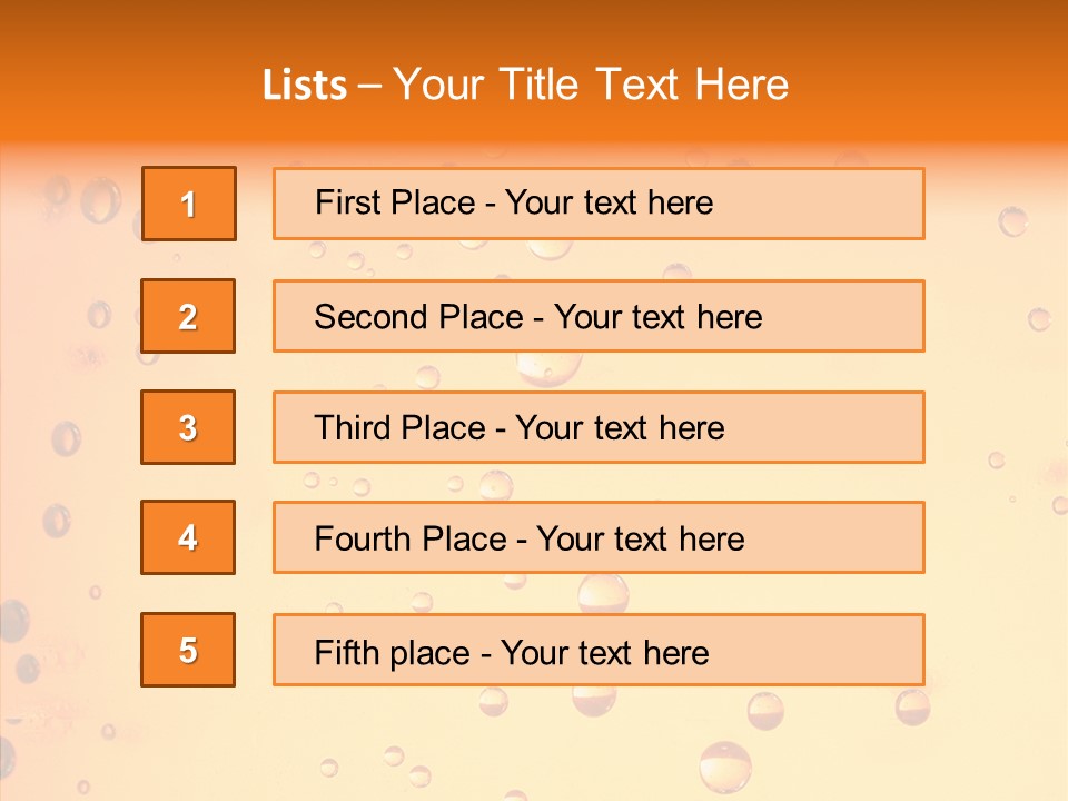 Cold Yellow Water PowerPoint Template