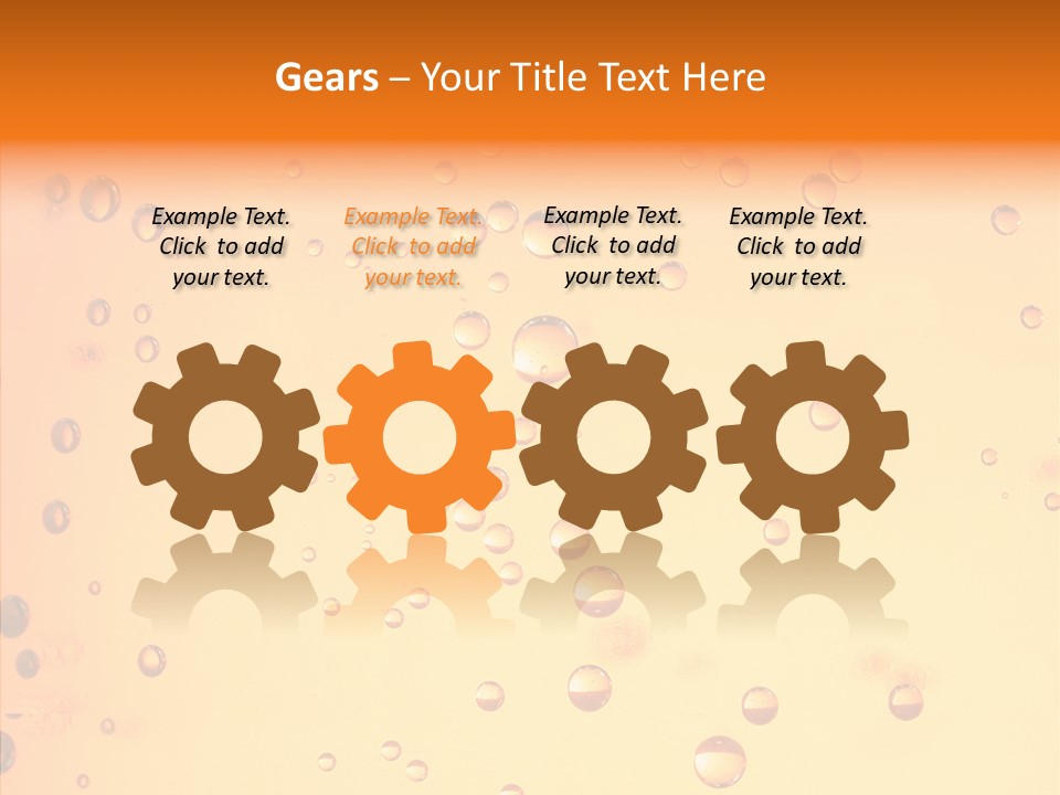 Cold Yellow Water PowerPoint Template