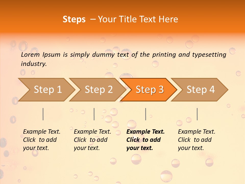 Cold Yellow Water PowerPoint Template