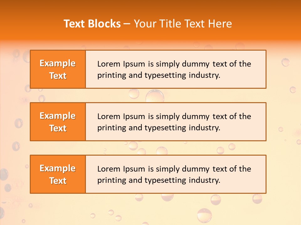 Cold Yellow Water PowerPoint Template