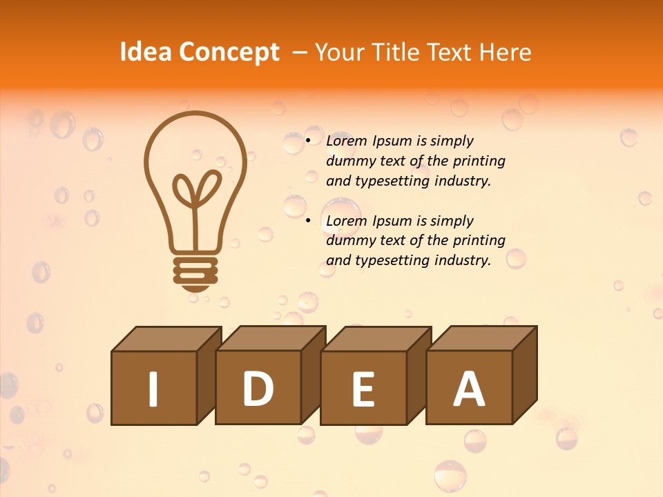 Cold Yellow Water PowerPoint Template