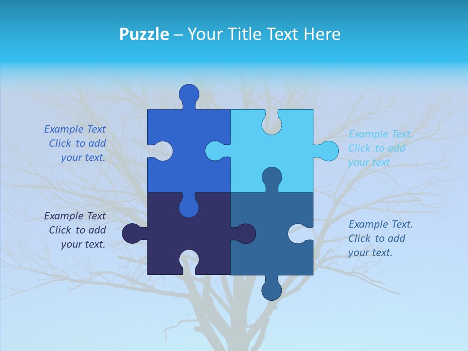 Sky Foliage Tree PowerPoint Template