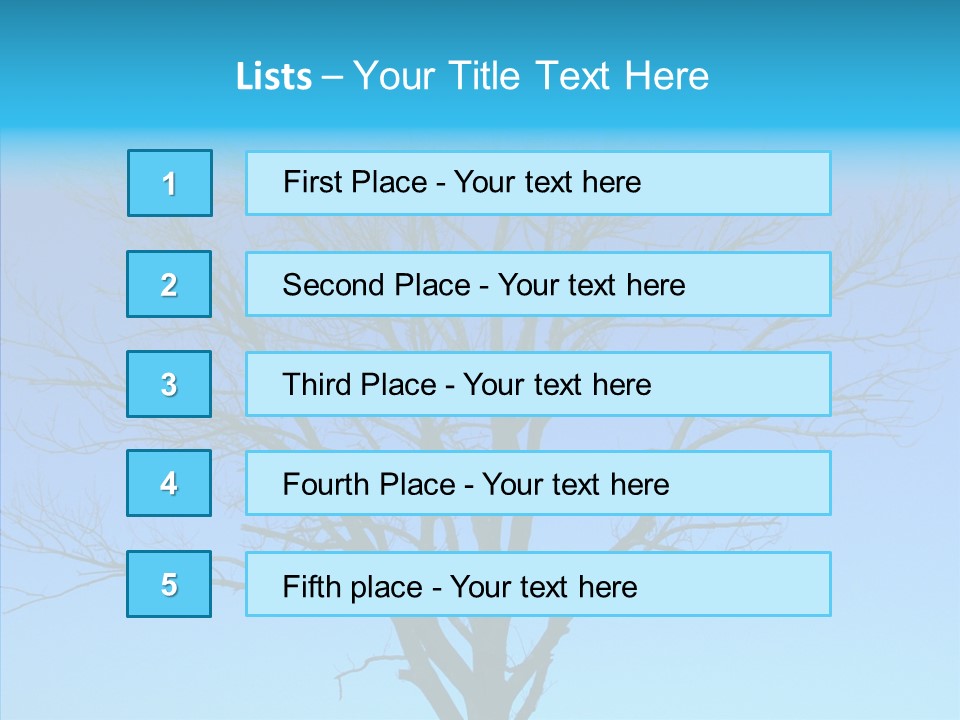 Sky Foliage Tree PowerPoint Template