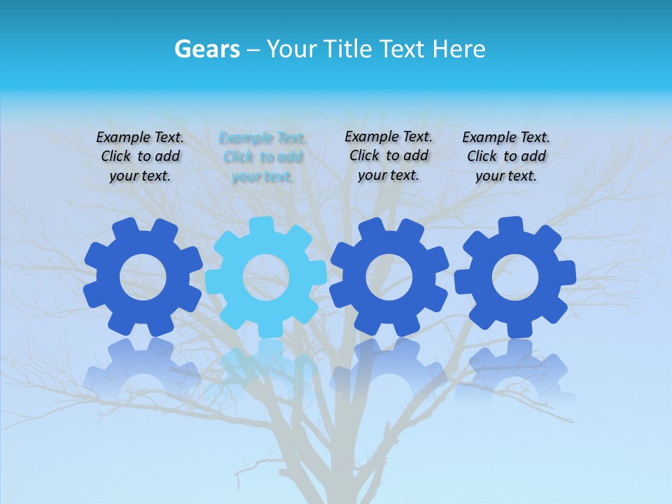 Sky Foliage Tree PowerPoint Template