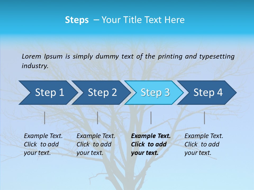 Sky Foliage Tree PowerPoint Template