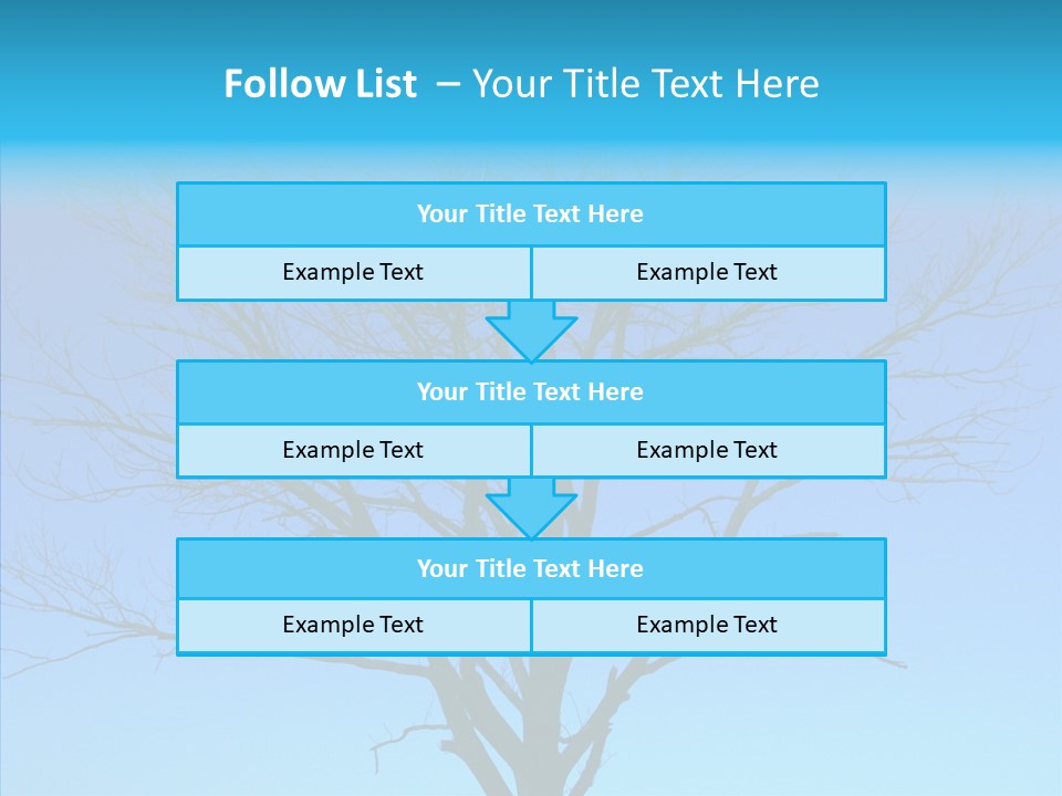 Sky Foliage Tree PowerPoint Template