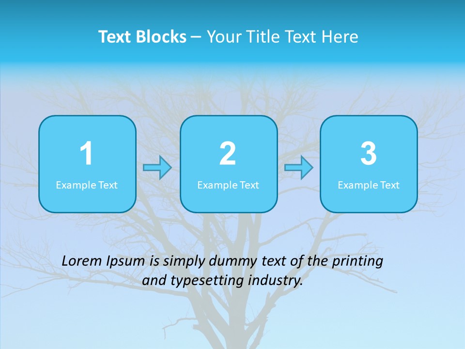 Sky Foliage Tree PowerPoint Template