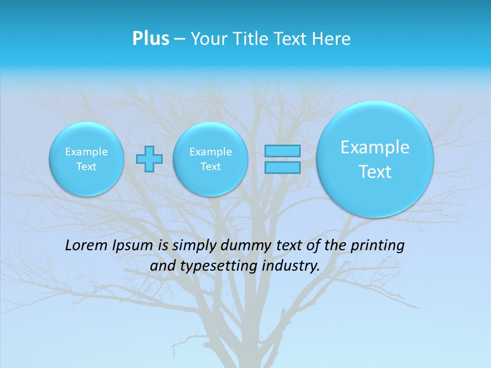 Sky Foliage Tree PowerPoint Template