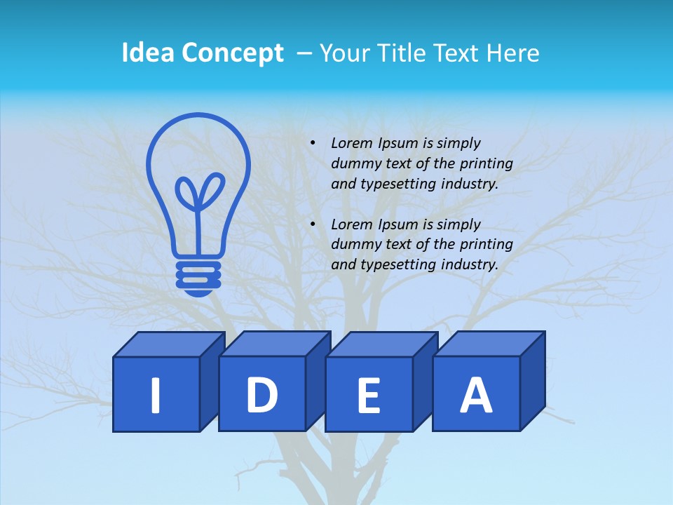 Sky Foliage Tree PowerPoint Template