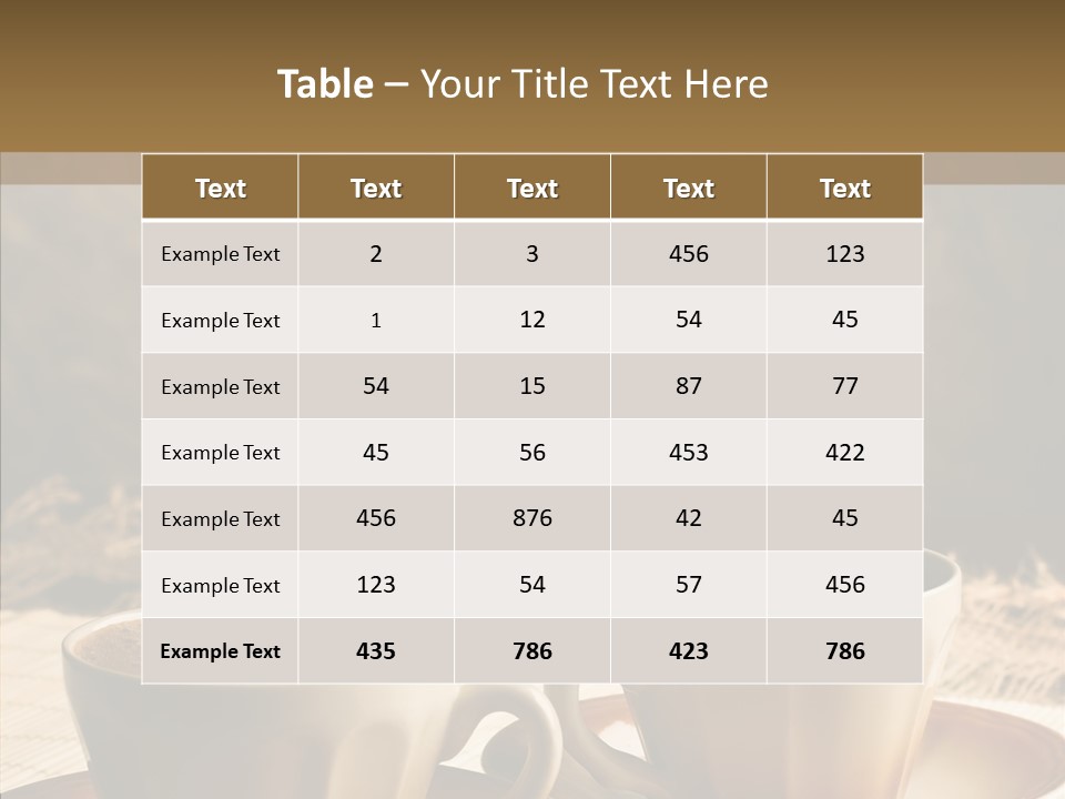 Table Company Conference PowerPoint Template