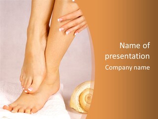 Purity Flower Foot PowerPoint Template