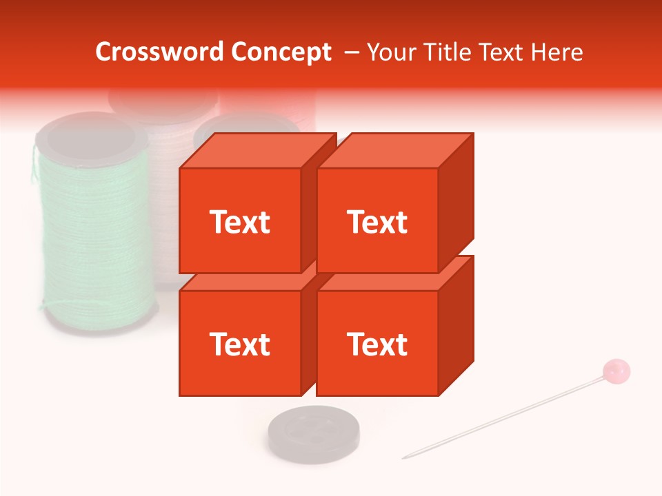 Thread Gear Sew PowerPoint Template