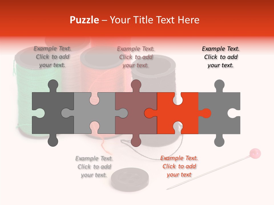 Thread Gear Sew PowerPoint Template