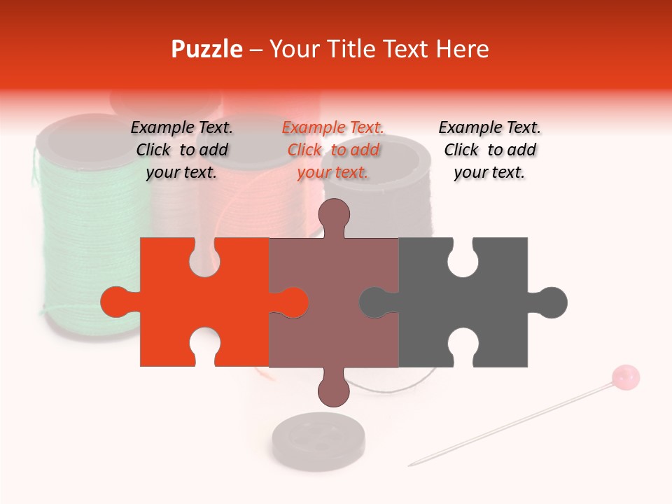 Thread Gear Sew PowerPoint Template