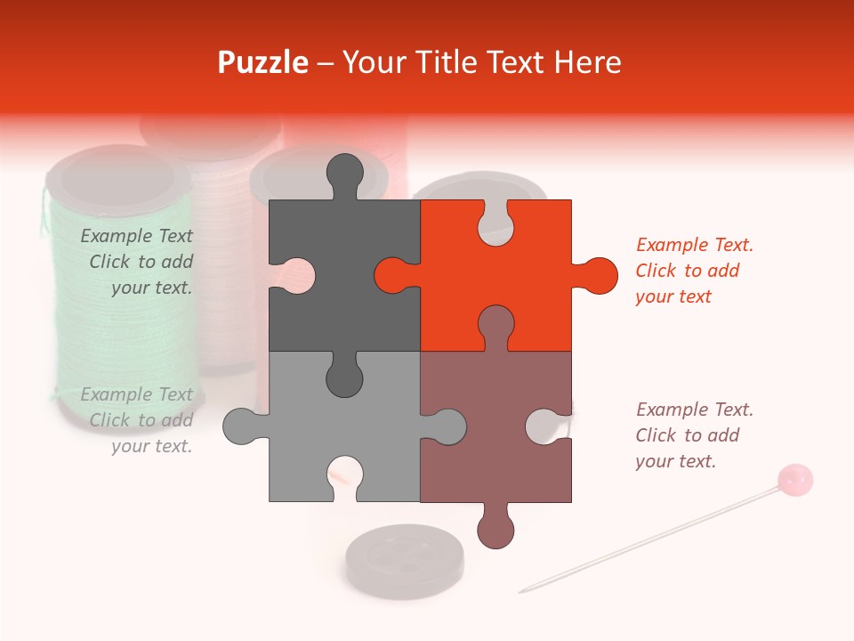 Thread Gear Sew PowerPoint Template