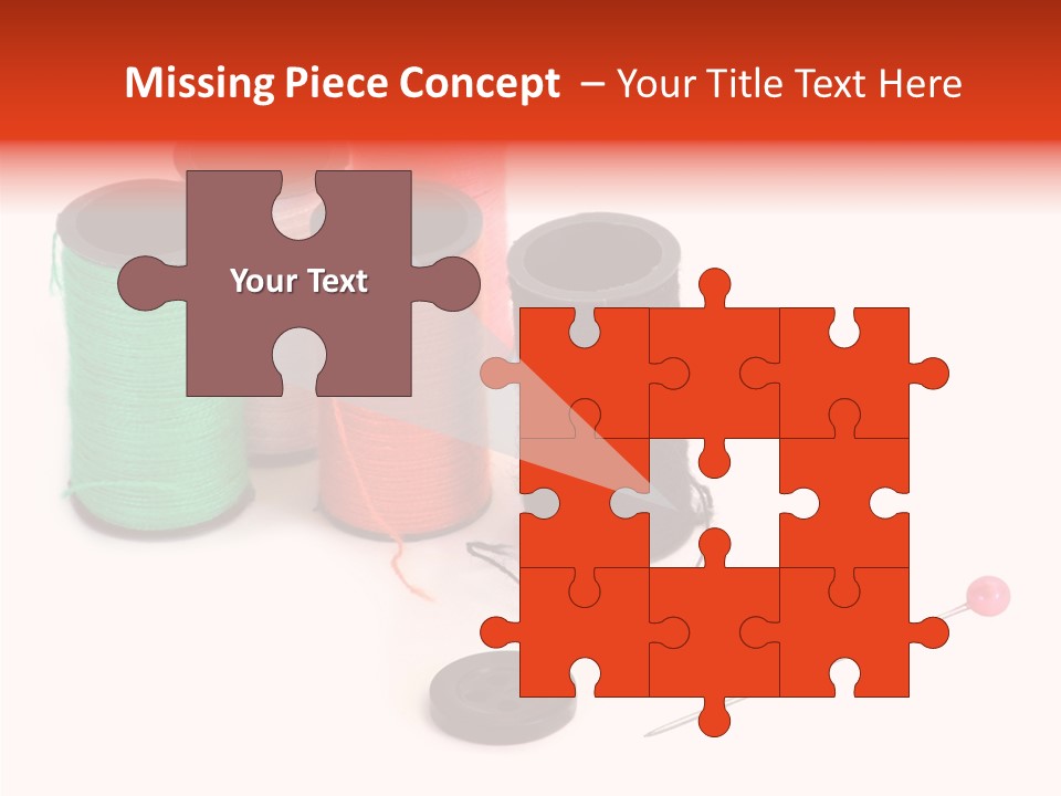 Thread Gear Sew PowerPoint Template