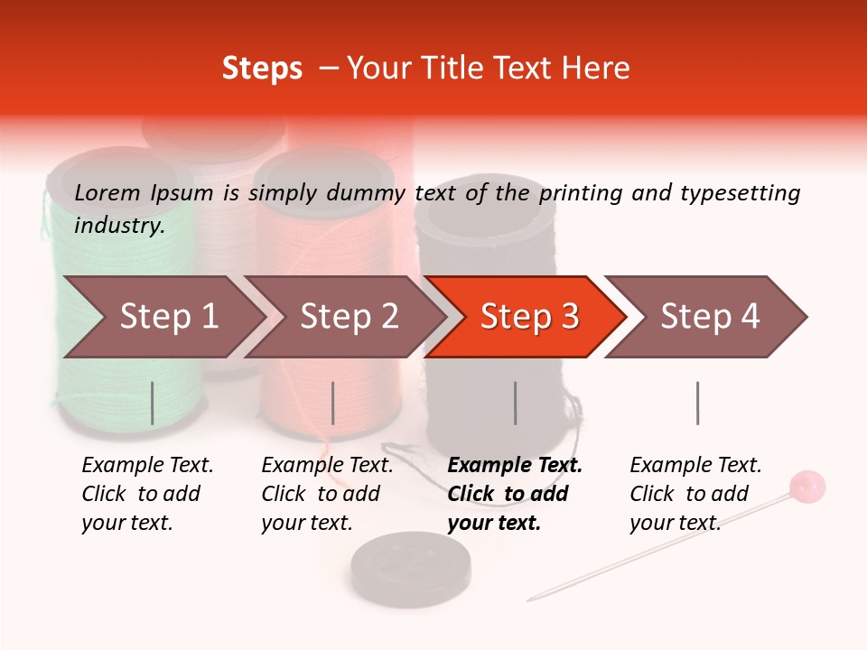 Thread Gear Sew PowerPoint Template