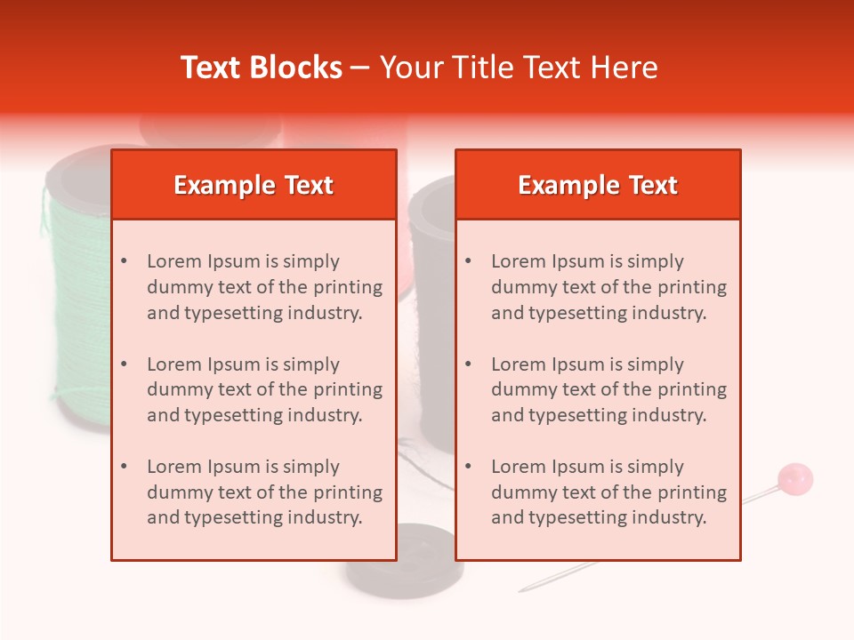 Thread Gear Sew PowerPoint Template