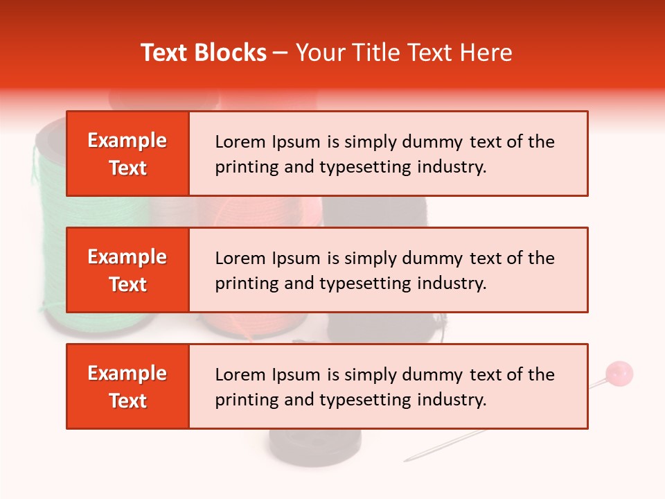 Thread Gear Sew PowerPoint Template