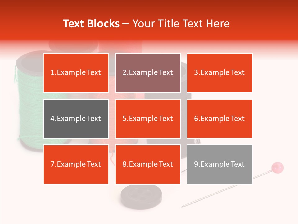 Thread Gear Sew PowerPoint Template