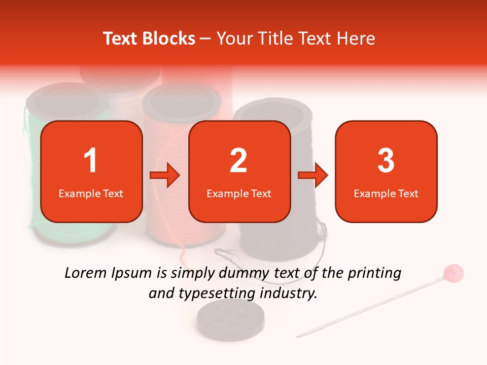 Thread Gear Sew PowerPoint Template