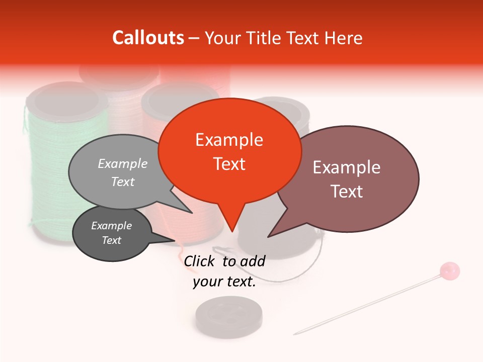 Thread Gear Sew PowerPoint Template