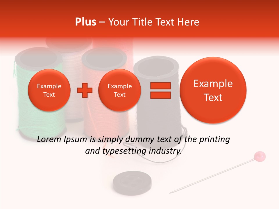 Thread Gear Sew PowerPoint Template