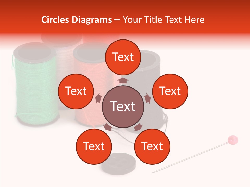 Thread Gear Sew PowerPoint Template