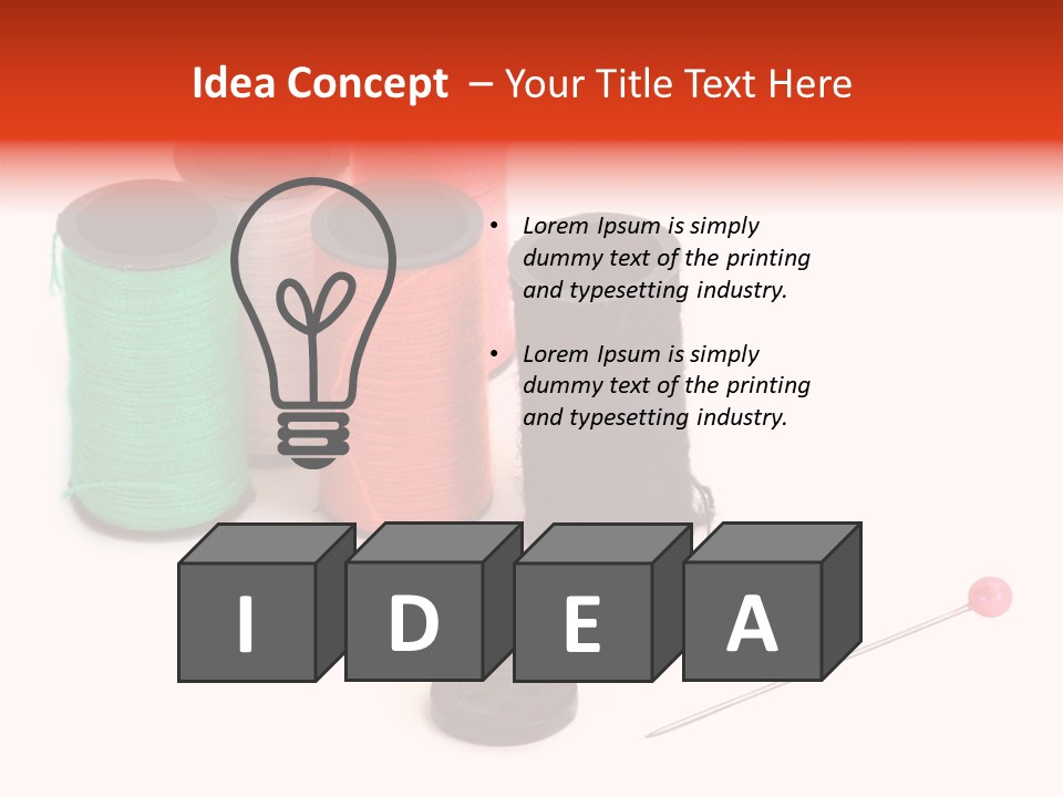 Thread Gear Sew PowerPoint Template