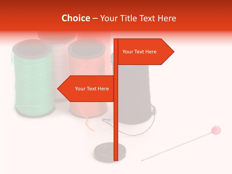 Thread Gear Sew PowerPoint Template