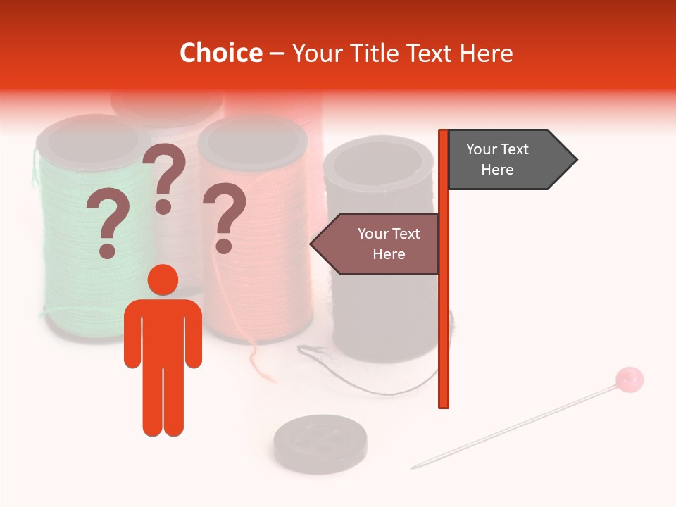 Thread Gear Sew PowerPoint Template