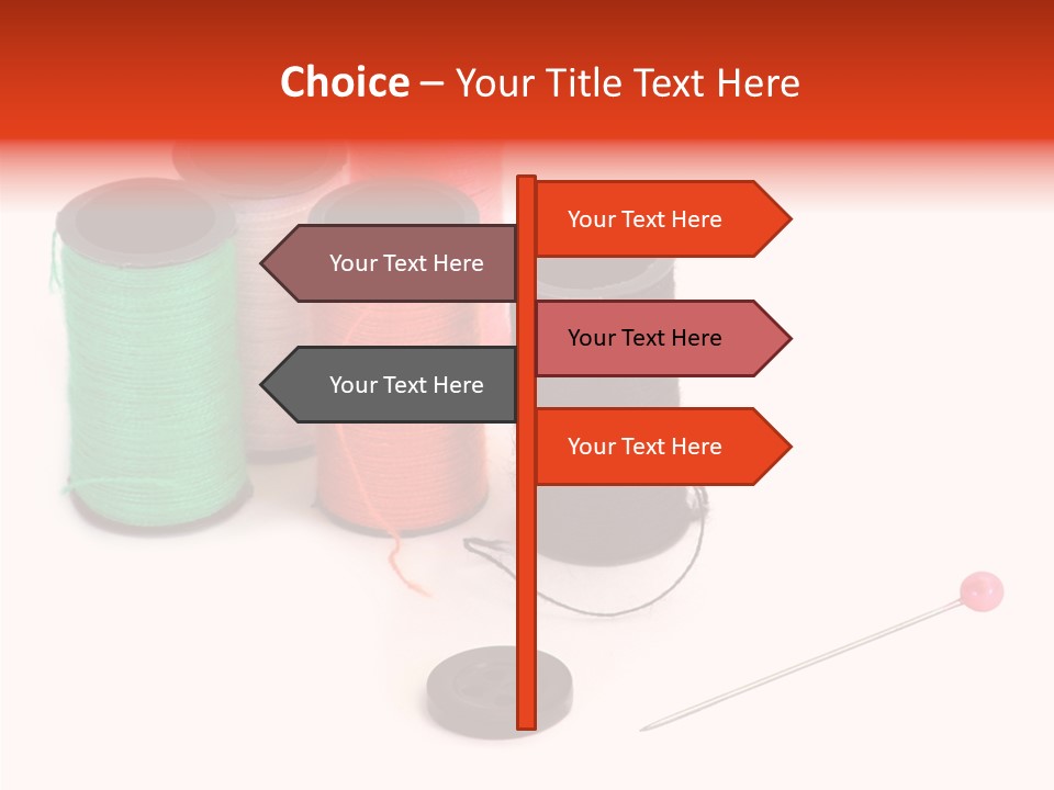 Thread Gear Sew PowerPoint Template