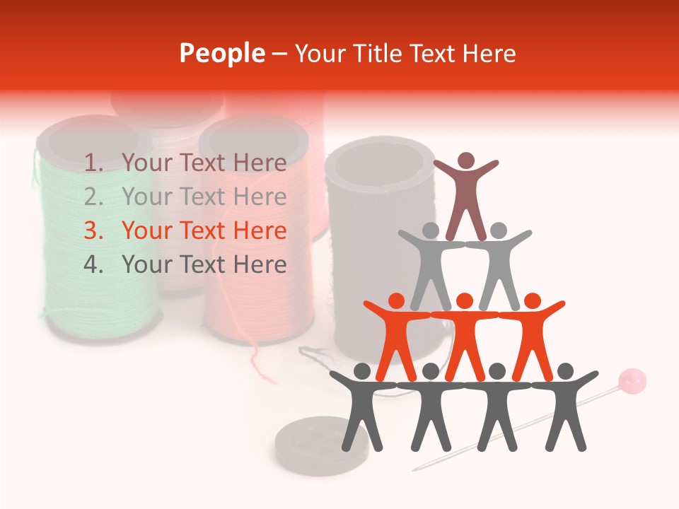 Thread Gear Sew PowerPoint Template