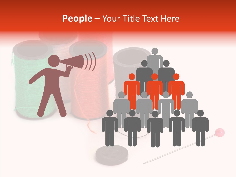 Thread Gear Sew PowerPoint Template