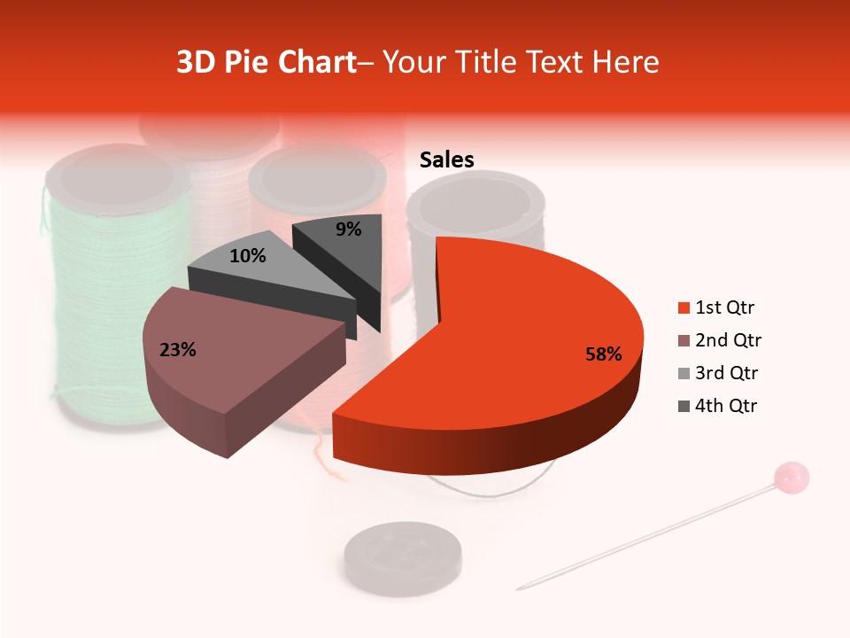 Thread Gear Sew PowerPoint Template