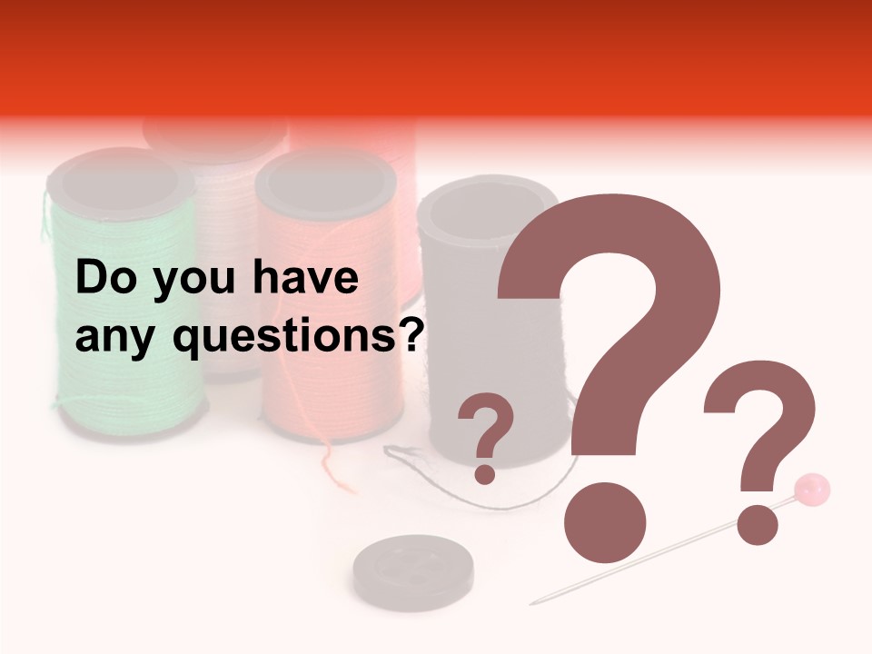 Thread Gear Sew PowerPoint Template